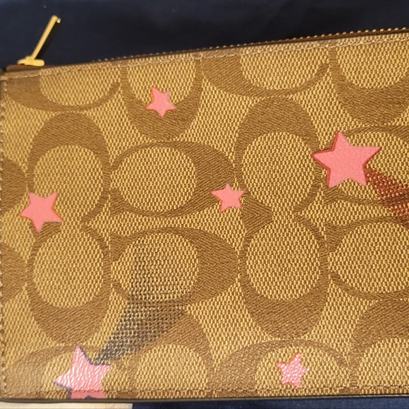 Coach North/South Phone Crossbody- Signature Canvas with Disco Star Print - Picture 3 of 6